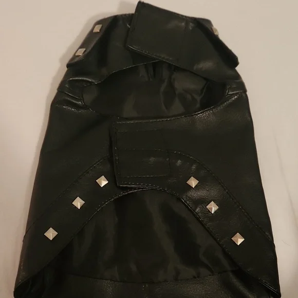 Tucker & Ace black motorcycle dog coat size XS - Picture 4 of 8